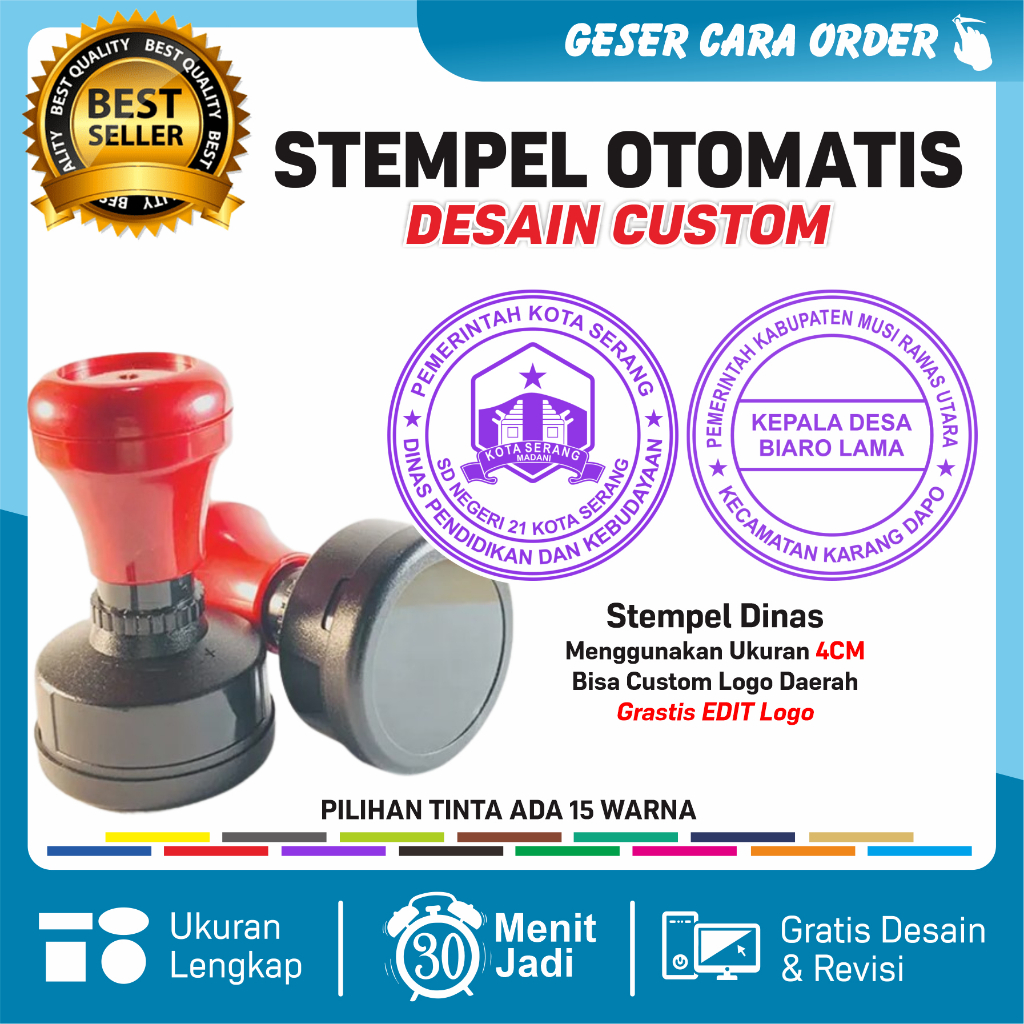 

Stempel, Stempel Custom, Sekolah, Lembaga, Stempel RT/RW, Instansi, Yayasan,