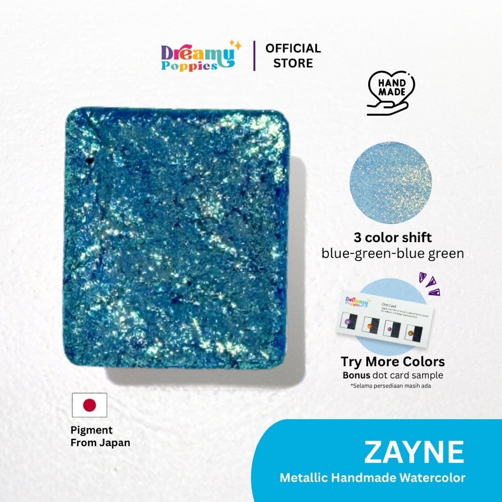 

Dreamy Poppies Duo Chrome Zayne Handmade Watercolor