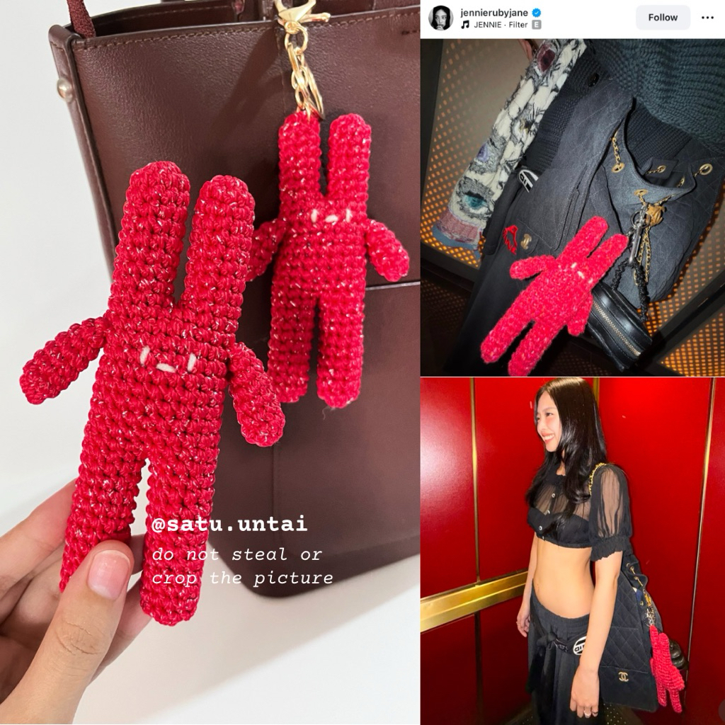 Kuku Rabbit Bag Charm | Gantungan Kunci Jennie Blackpink