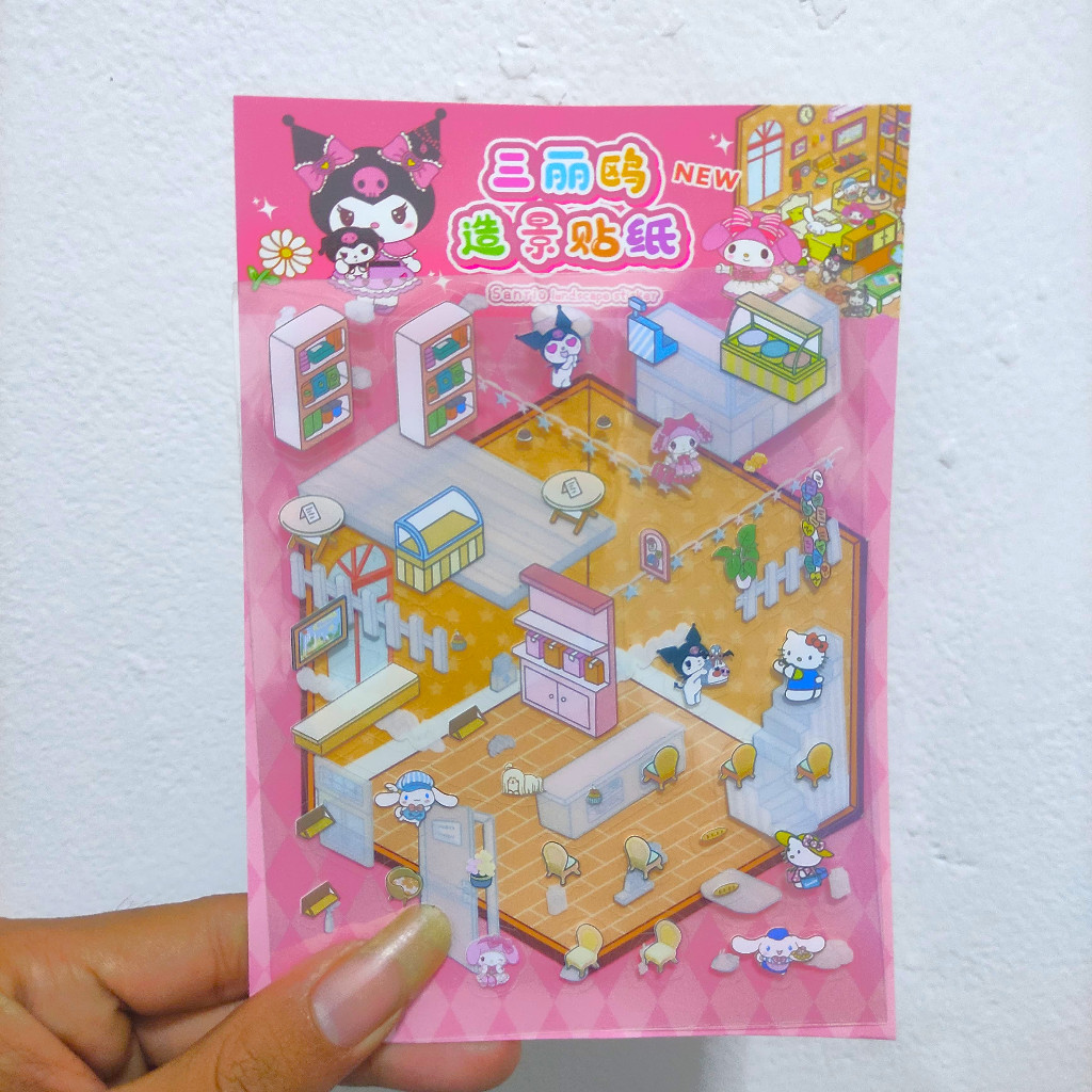 

DIY stiker decoration / stiker hotel sanrio / stiker tempel