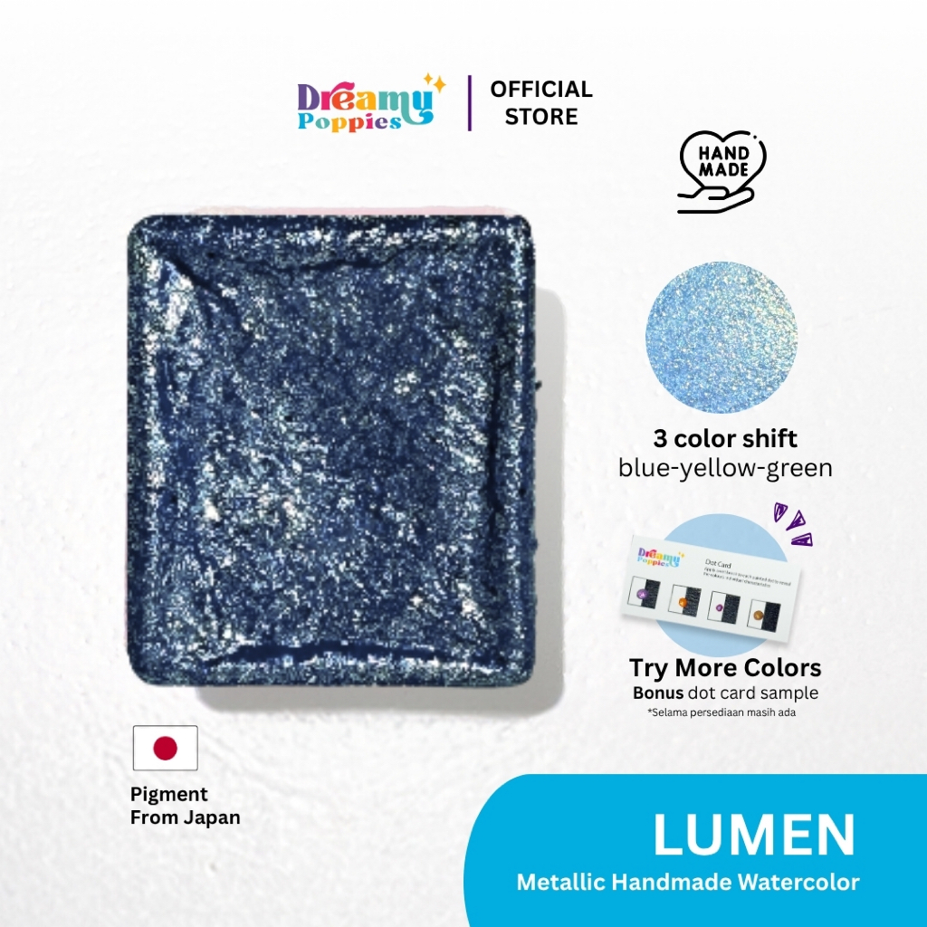 

Dreamy Poppies Duo Chrome Lumen Handmade Watercolor