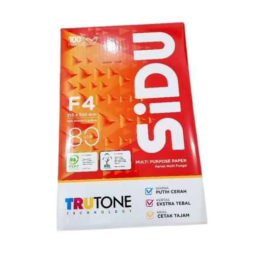 [1 DUS] Kertas HVS SIDU F4 80 GSM