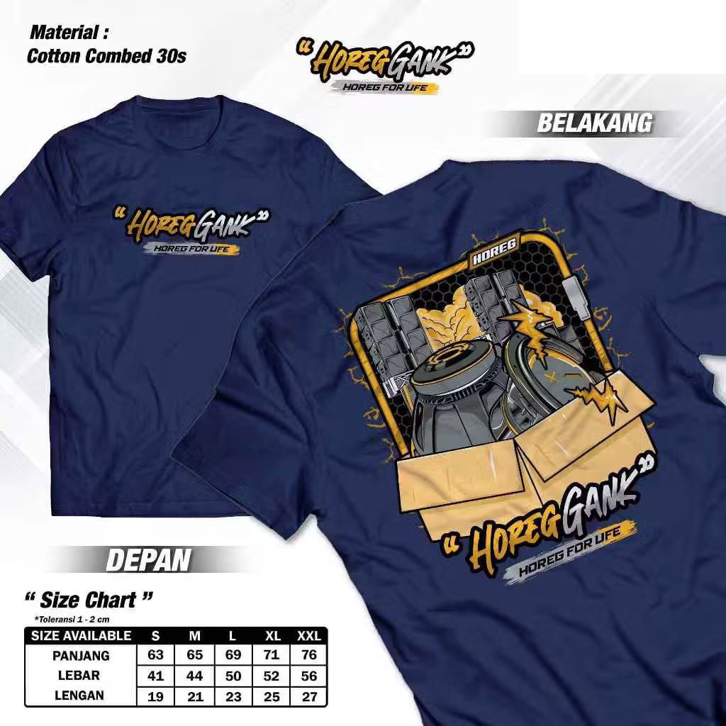 Kaos Sound System Audio HOREG GANK -Baju Sound System Horeg For Life