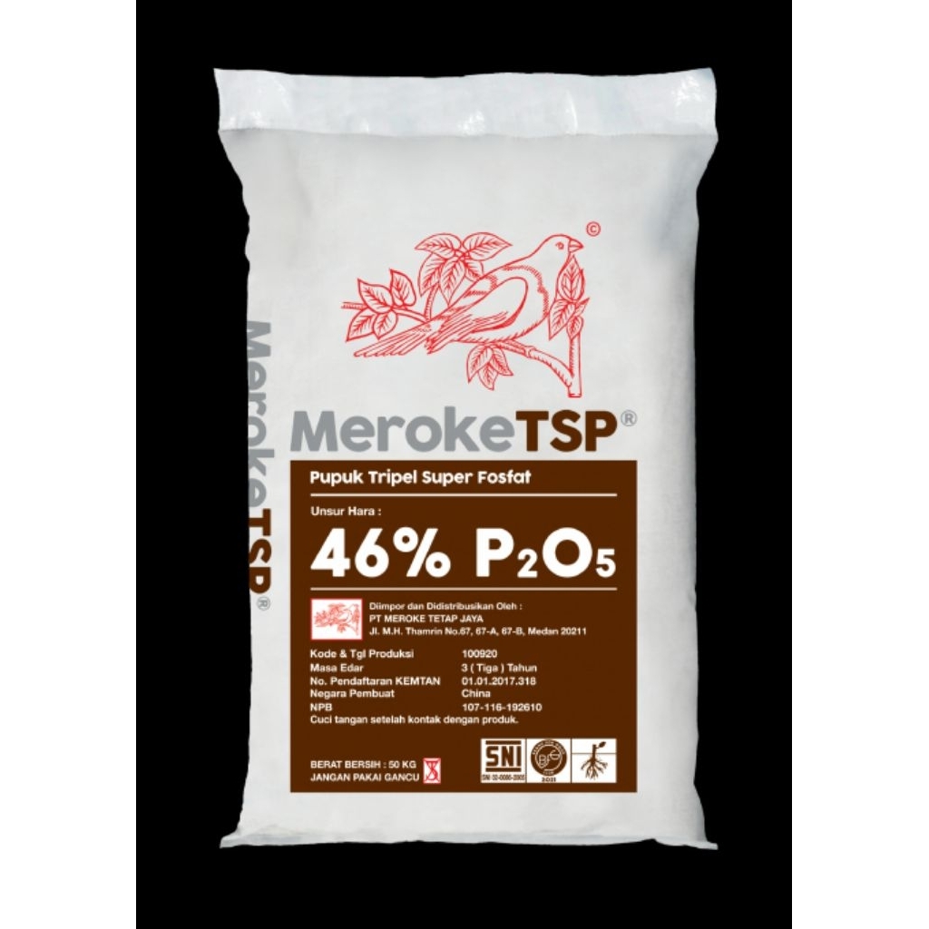 Pupuk meroke TSP 46% kemasan 1 karung (50kg)