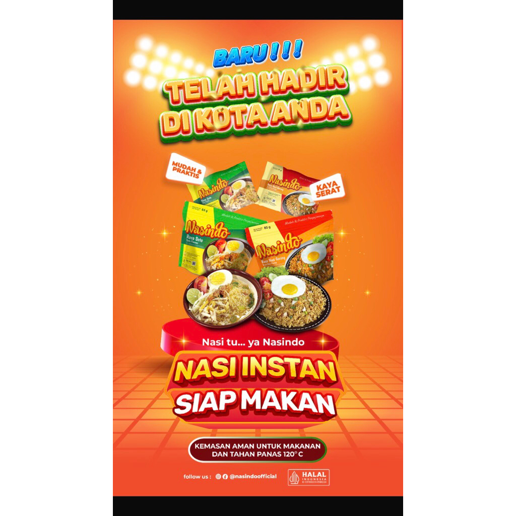 

Nasindo MIX. 10 pcs nasindo nasi goreng & 10 pcs nasindo soto