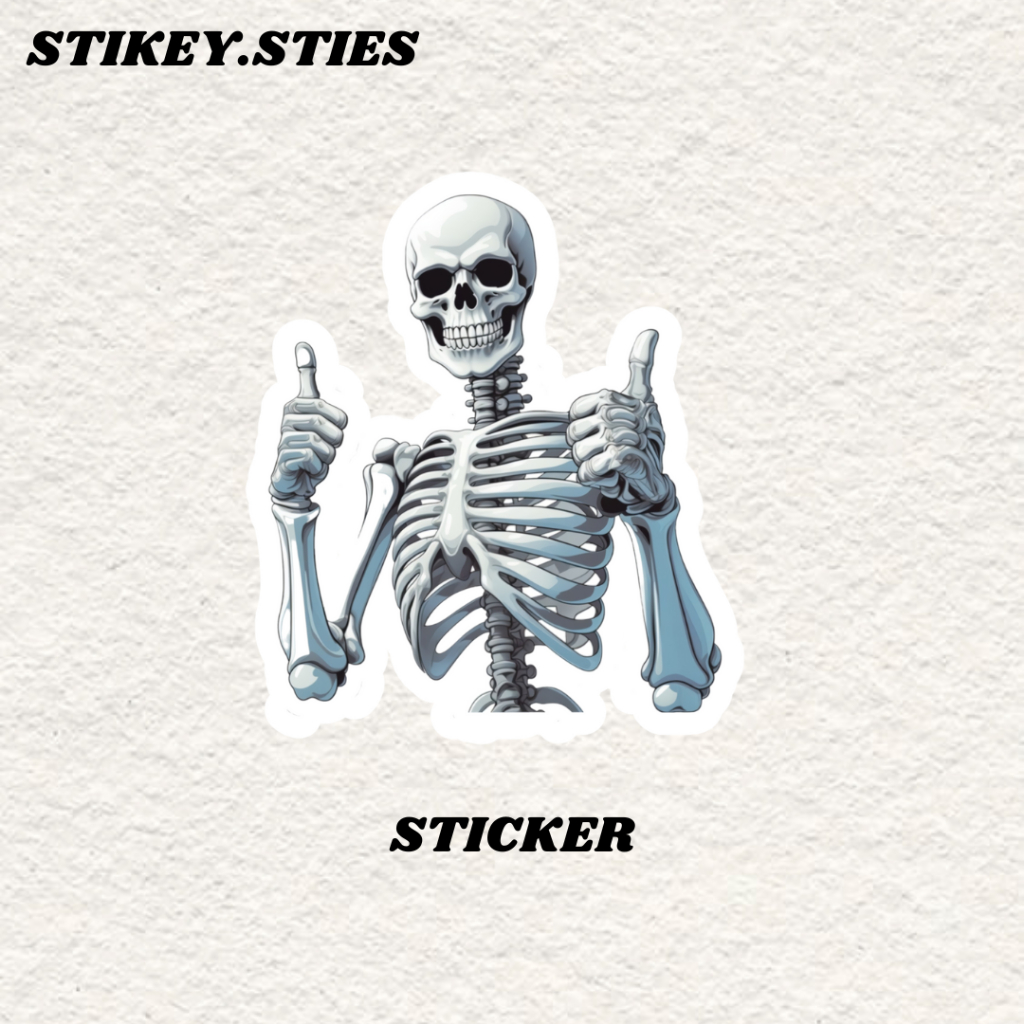 

STICKER TENGKORAK THUMB SKULL AESTHETIC BRAND ANTI AIR VINYL / STIKER HELM LAPTOP HP MOTOR TUMBLR TAS KOPER