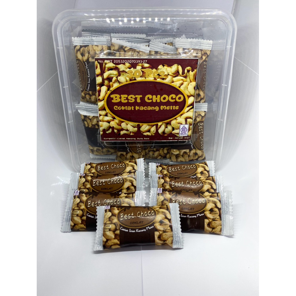

coklat isian kacang mede isi 30pcs ukuran besar by RAYYA coklat eceran 1 rban / coklat batang isian kacang viral / coklat murah / coklat barr kacang mede / jajanan anak / coklat viral