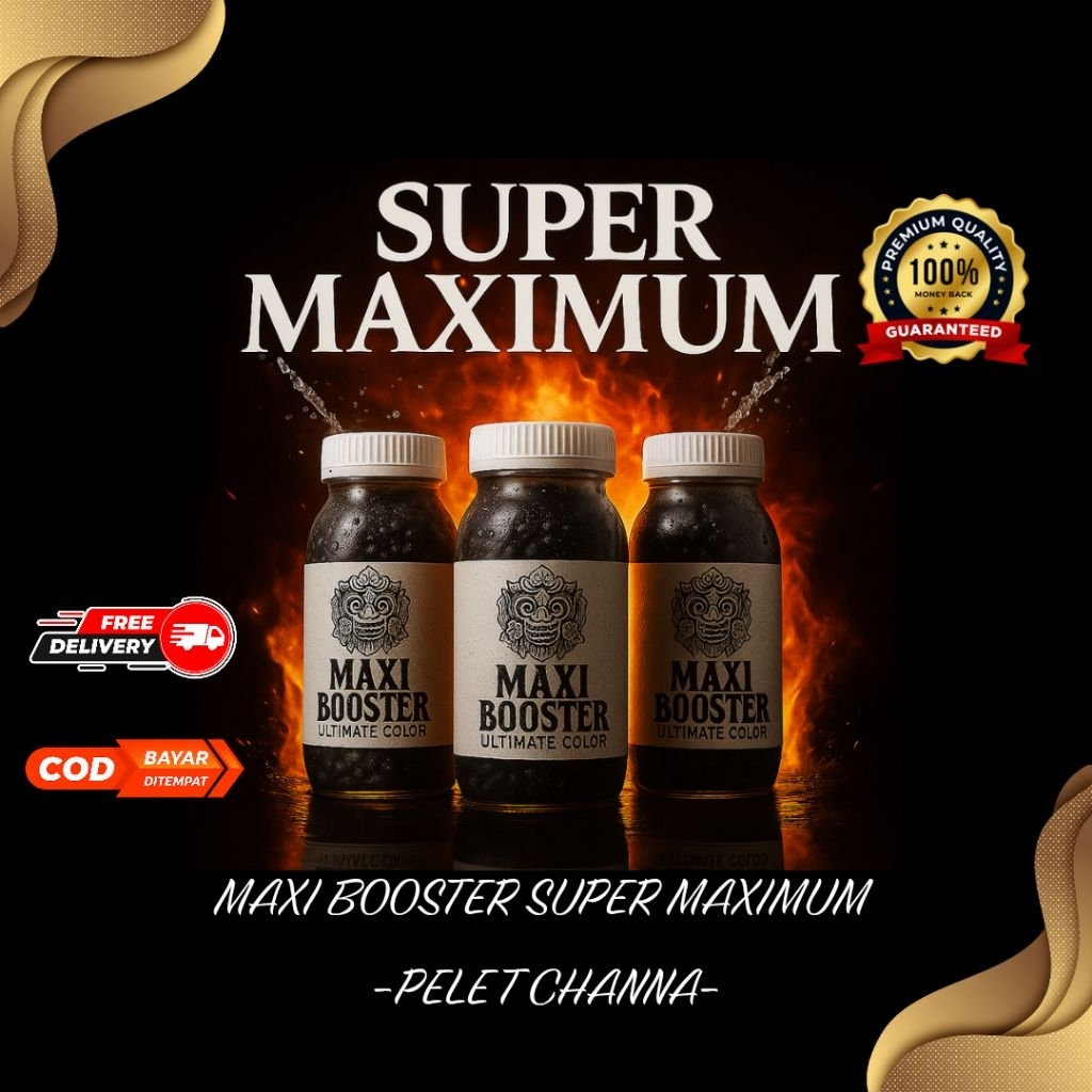 (PELET) CHANNA MAXI BOOSTER | Ultimate Color – Suplemen Pakan Premium untuk Ikan Channa & Ikan Hias 