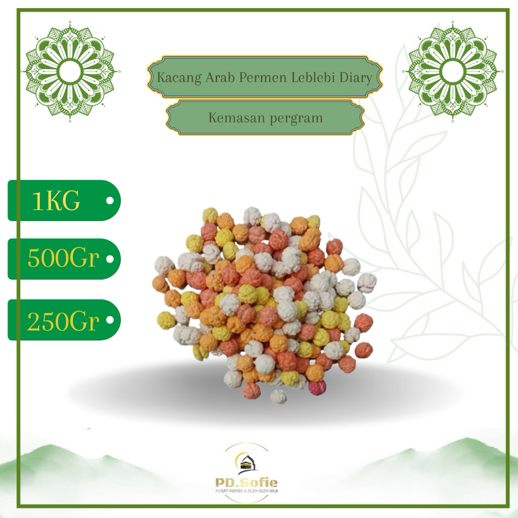 

Kacang arab permen leblebi diyari