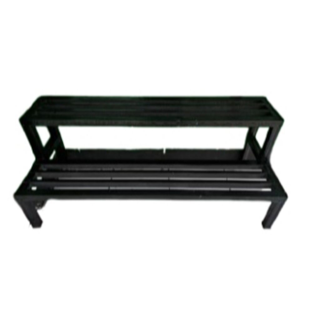 rak tanaman tingkat 2 besi hollow 1 meter rak pot bunga minimalis rak serbaguna