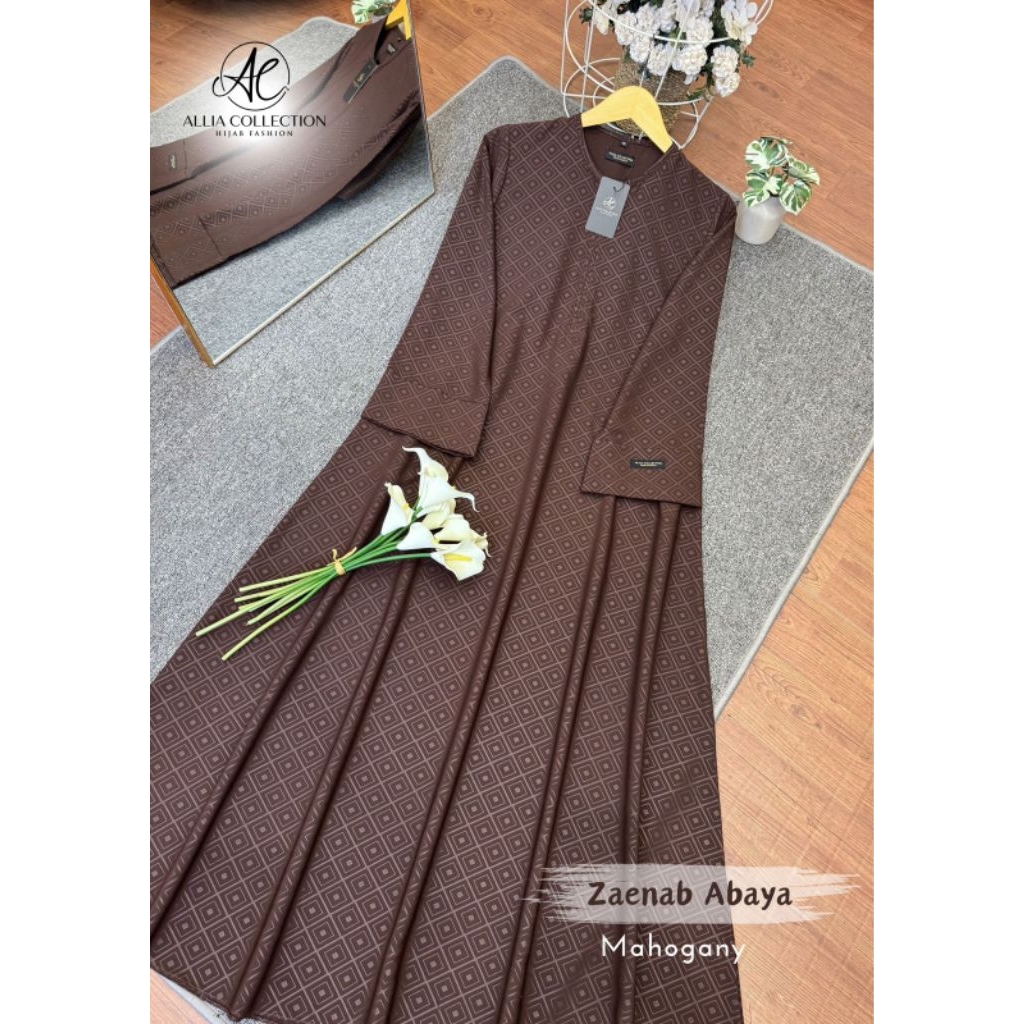 Zaenab Abaya by Allia Collection | gamis dress cantik syari murah ekonomis mewah