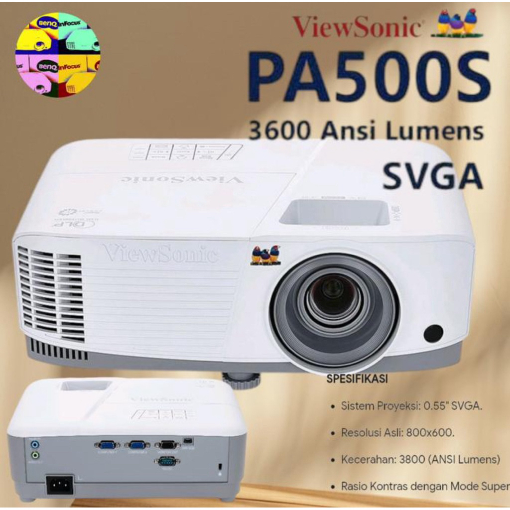 Viewsonic Pa 500s / Proyektor Viewsonic Pa 500s 3600 Lumen