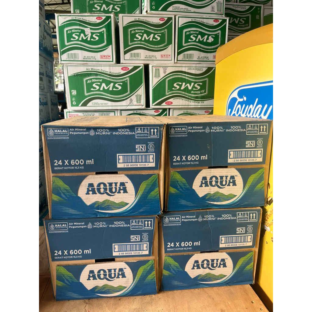 

Air minum AQUA 600 ml per karton/dus