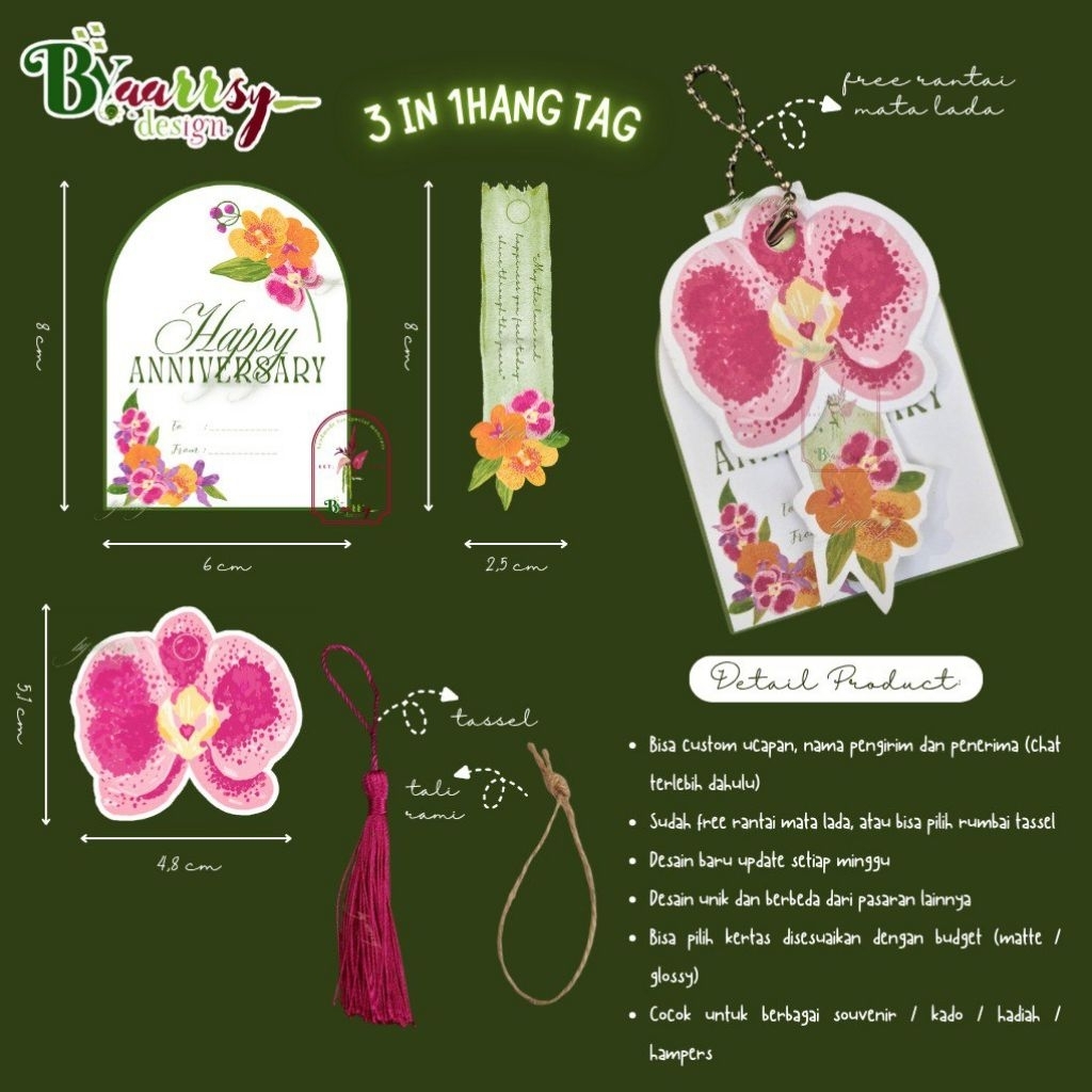 

3 IN 1 AESTHETIC HANGTAG✨