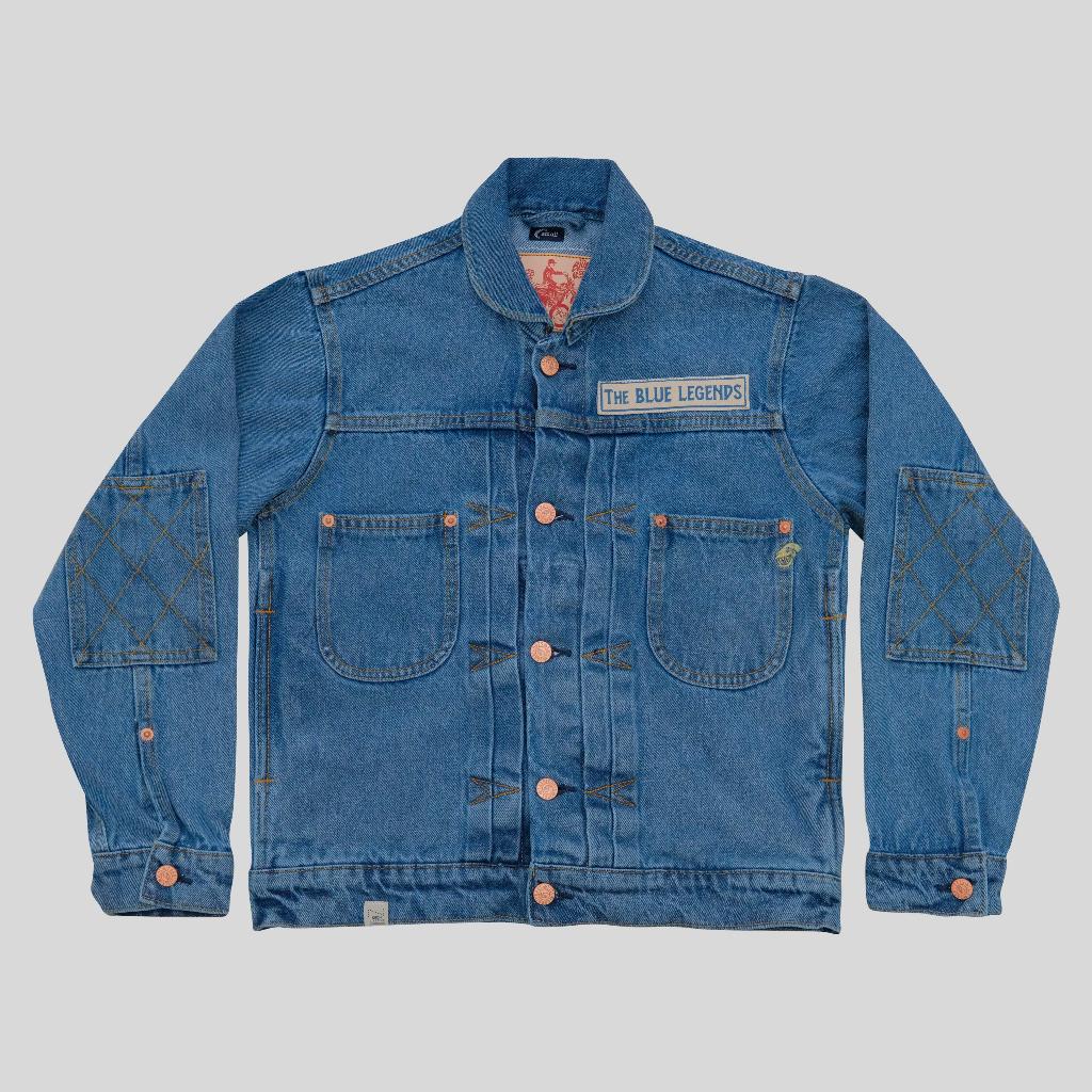 Carnivores Soul x NBDN - The Blue Legends Gang Trucker Jacket