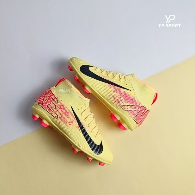 Sepatu anak nike jr superfly 10 club KM Mbappe Fg Laser orange HF6283 800 Terbaru
