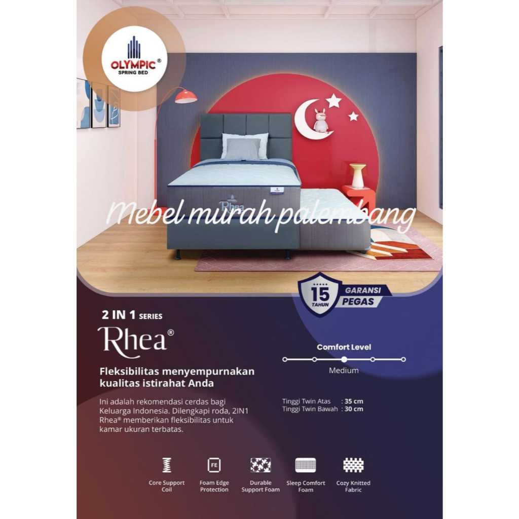 Bed Sorong 2 In 1  Olympic RHEA | Bedsorong Olympic Rhea Murah Palembang