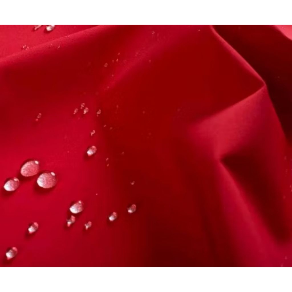 parasut wp nilon merah waterproof 100% kain korea