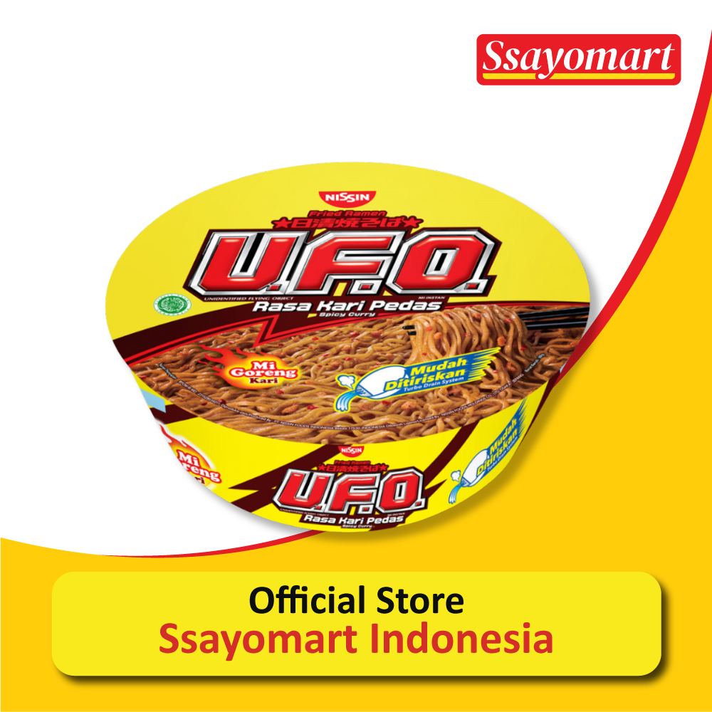 

NISSIN UFO Kari Pedas Ramen Instant Specialist 88g / Mie Goreng Instan Pedas Rasa Kari Jepang HALAL
