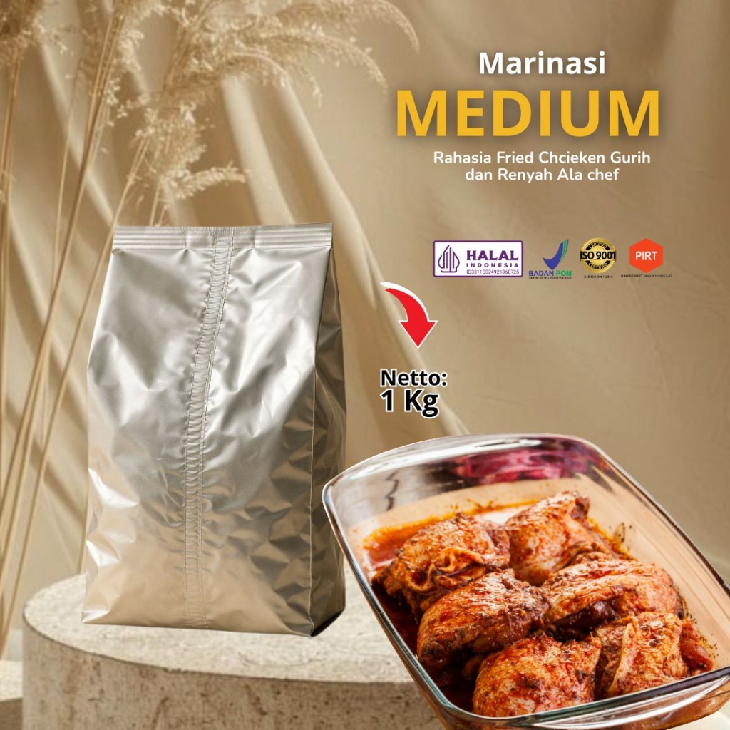 

Bumbu Marinasi 1kg Alifa Food-Pengempuk daging-Penguat rasa-Bumbu instan-Ayam-Ikan-Praktis-Hemat