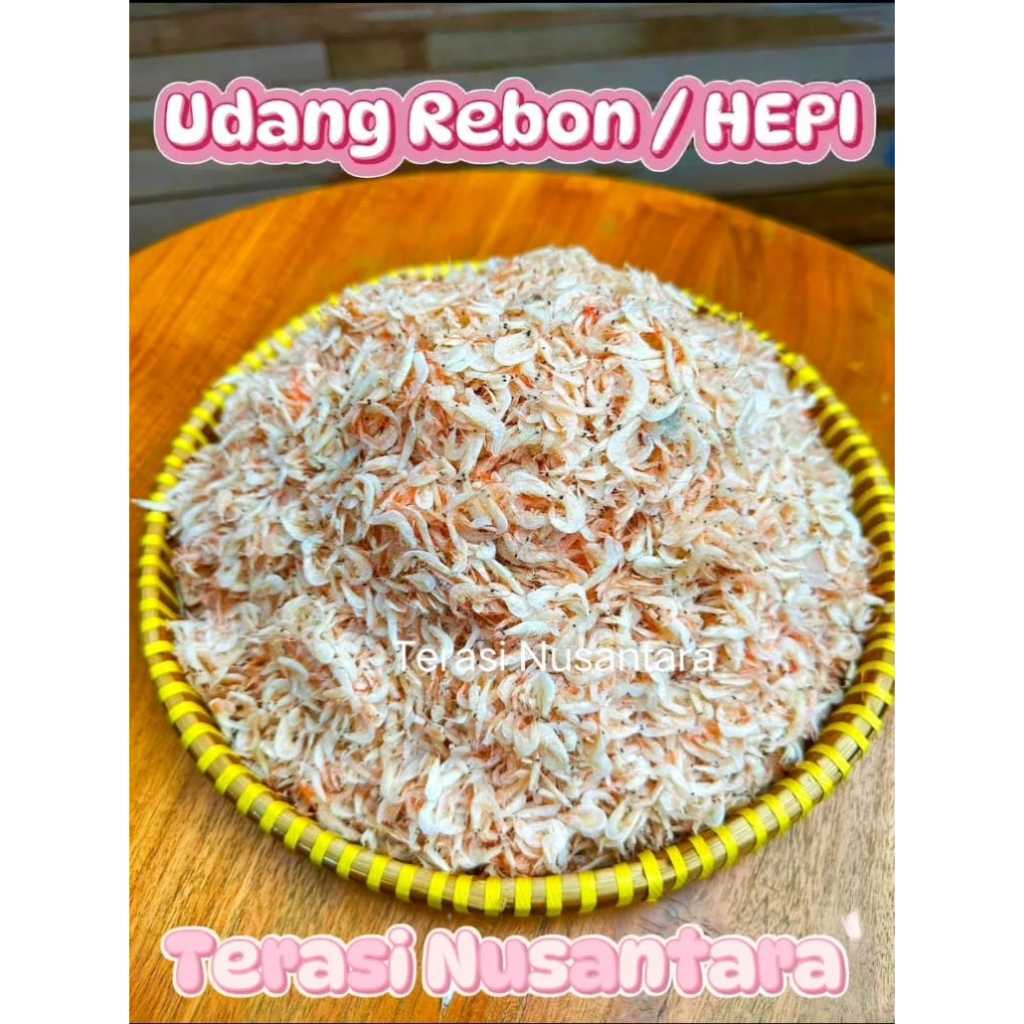 

Terasi Nusantara UDANG REBON EBI HEPI KERING SUPER PREMIUM KASAR KUALITAS EXPORT TERI MEDAN BULAT BELAH IKAN ASIN LEDONG 100GR 250GR 500GR