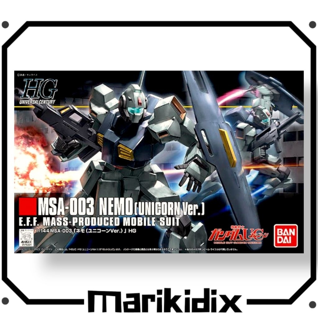 HG 1/144 MSA-003 Nemo Unicorn Ver. - Gundam UC Original Bandai