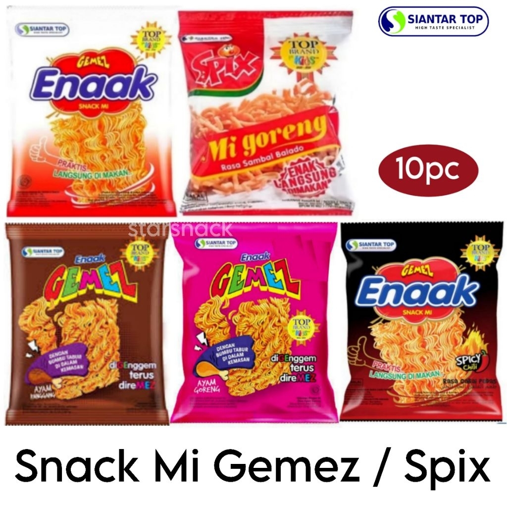 

Mie Gemez chili ayam panggang Spix mie goreng Renceng isi 10pc