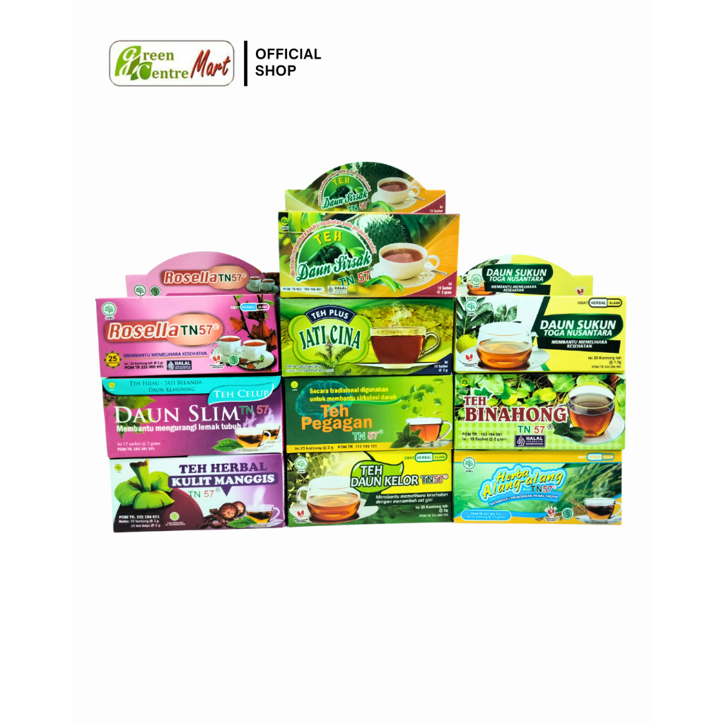 

ANEKA TEH HERBAL / TEH ROSELLA / KULIT MANGGIS / JATI CINA / DAUN KELOR / DAUN SIRSAK / DAUN SUKUN / DAUN SLIM / ALANG-ALANG / PEGAGAN / BINAHONG