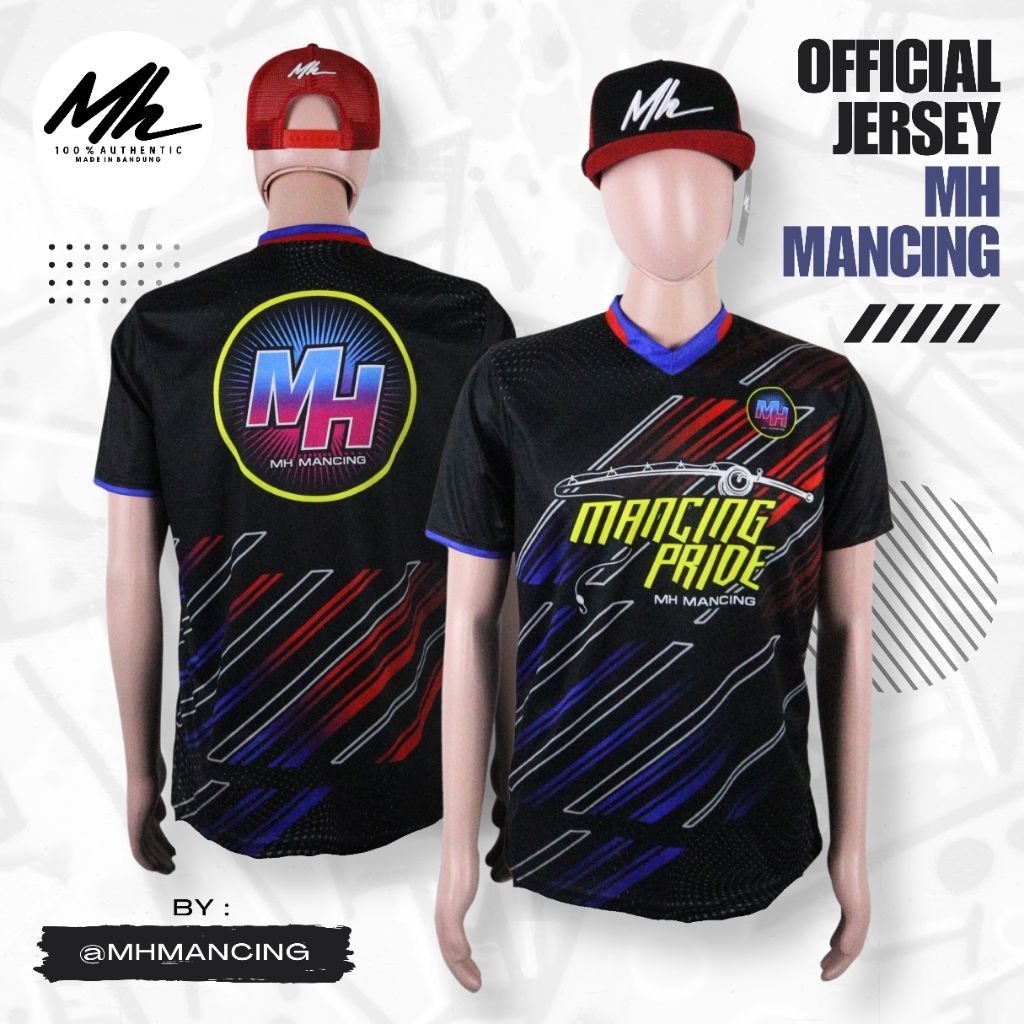 Jersey Mancing Dryfit Official MH Mancing - Jersey Mancing Lengan Pendek "Mancing Pride"