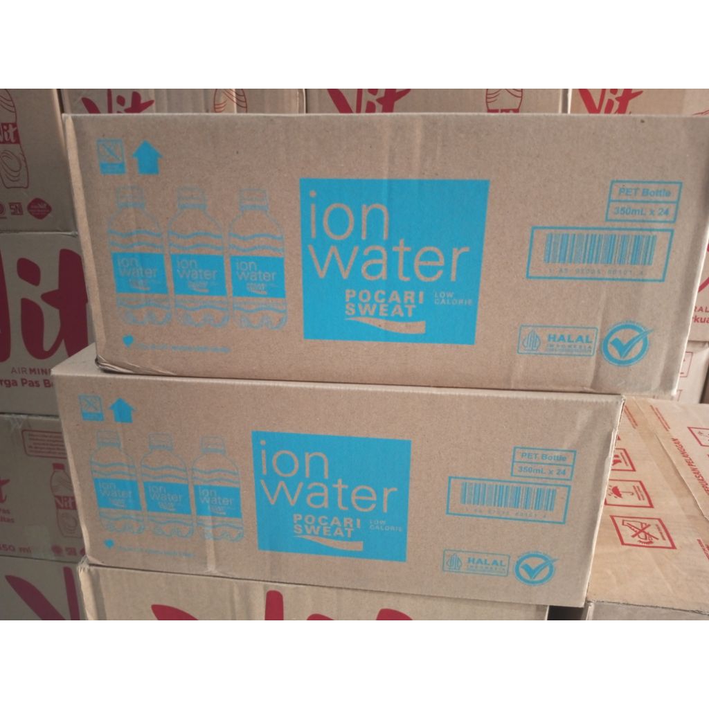 

Ion water pocari sweat 350ml 1 dus isi 24 botol / minuman ion
