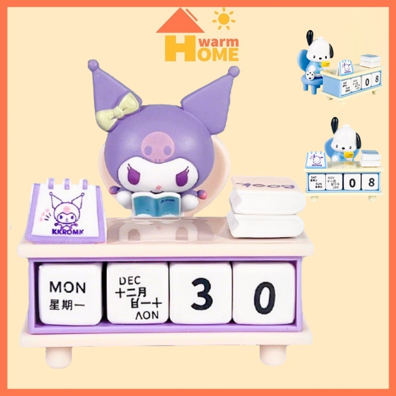 

Sanrio Kuromi Pochacco Ornamen Seri Kalender Meja Ornamen Dekorasi Desktop Yang Lucu Cocok Untuk Hadiah Anak