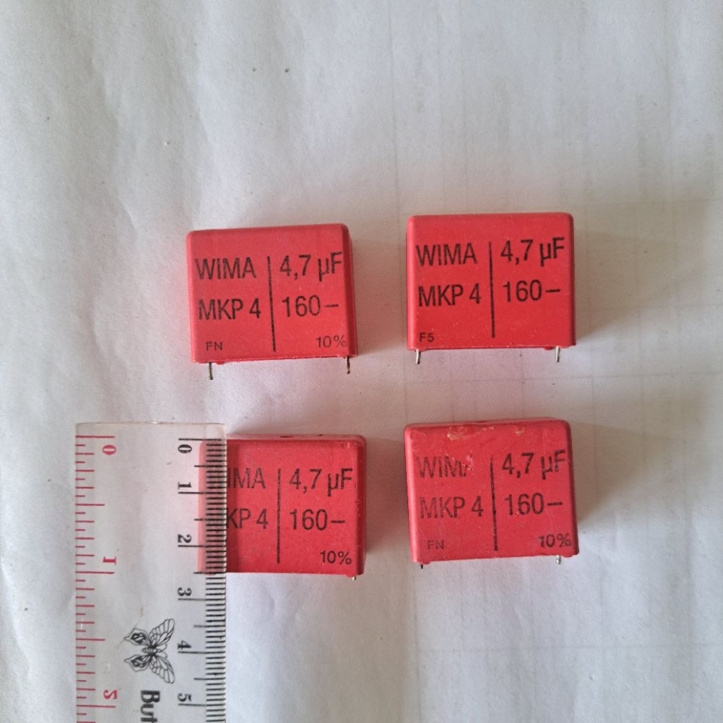 kapasitor wima mkp4 4,7uf 160v dc , cabutan barang bagus