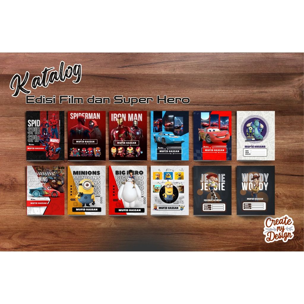 

Buku Tulis Custom edisi Film dan Super Hero