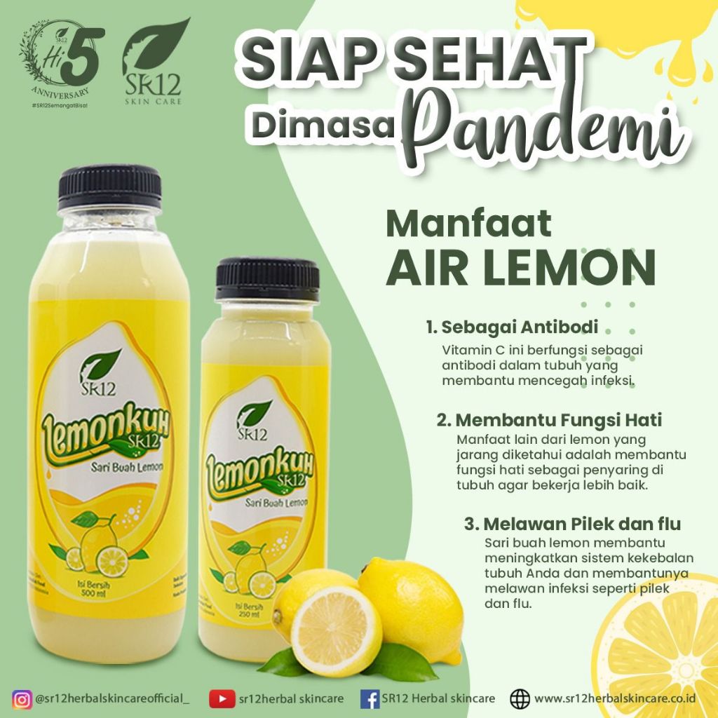 

TPS LEMONKUH SR12 SARI LEMON MURNI MINUMAN HERBAL KESEHATAN & DIET