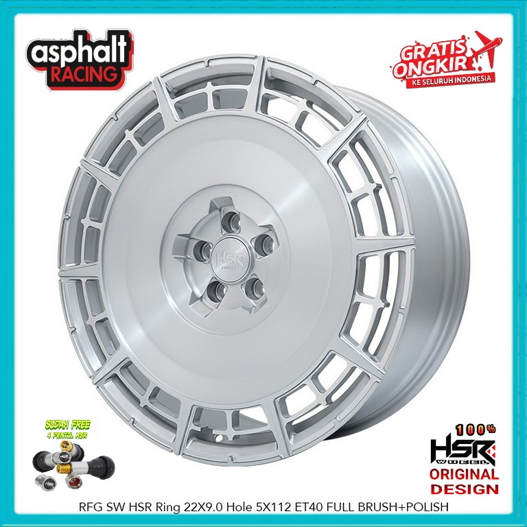 Velg Mobil RFG Ring 22 Pcd 5x112 Untuk Mercy Zenix Accord Camry Dll Hsr RFG Sw R22