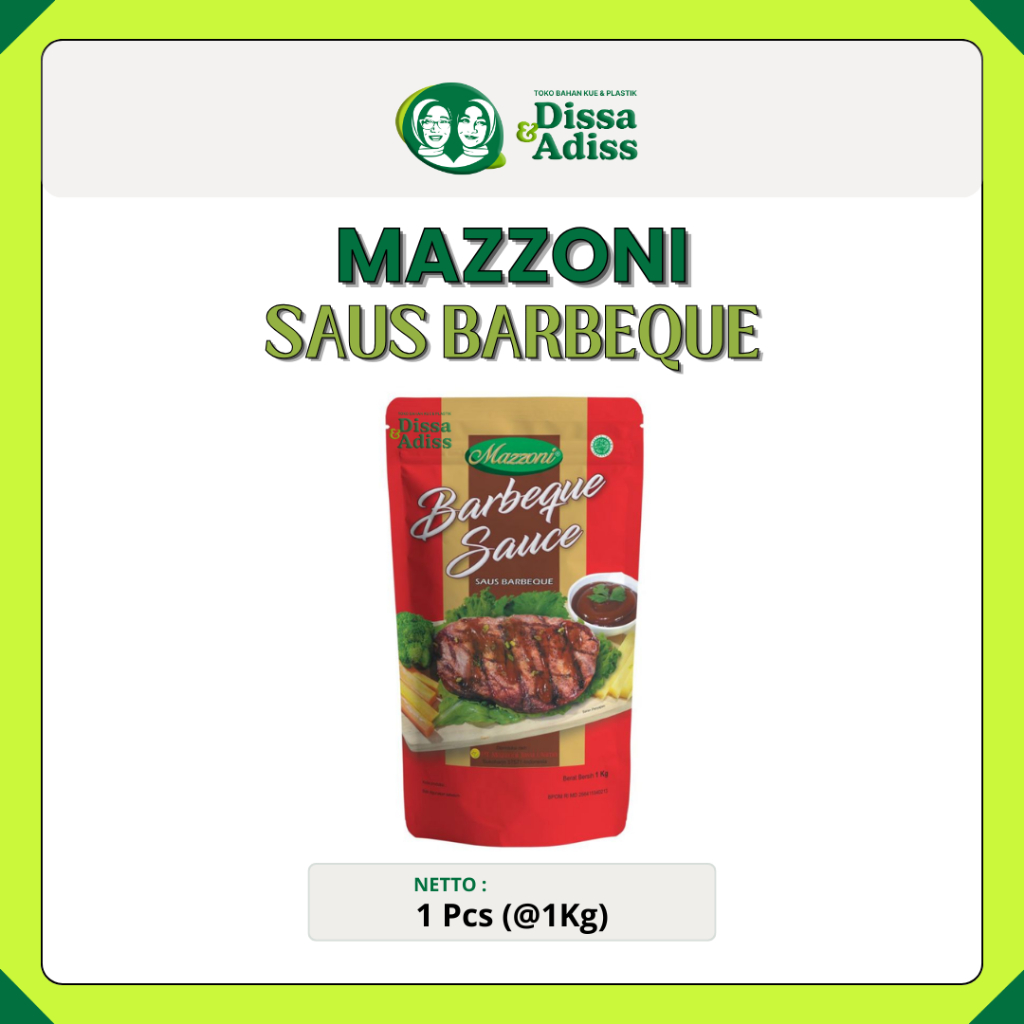 

Mazzoni Barbeque Sauce 250gr | Saus Barbeque by Mazzoni - Tobaqdissa