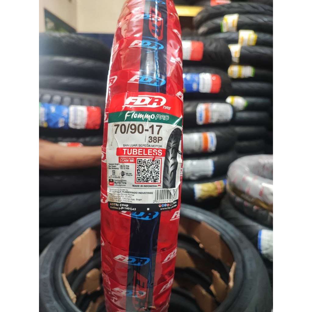 BAN FDR 70/90-17 FLEMMO PRO TUBELESS Ban Motor REVO, SUPRA, JUPITER, SUPER CUB C 125, REVO X, SUPRA 