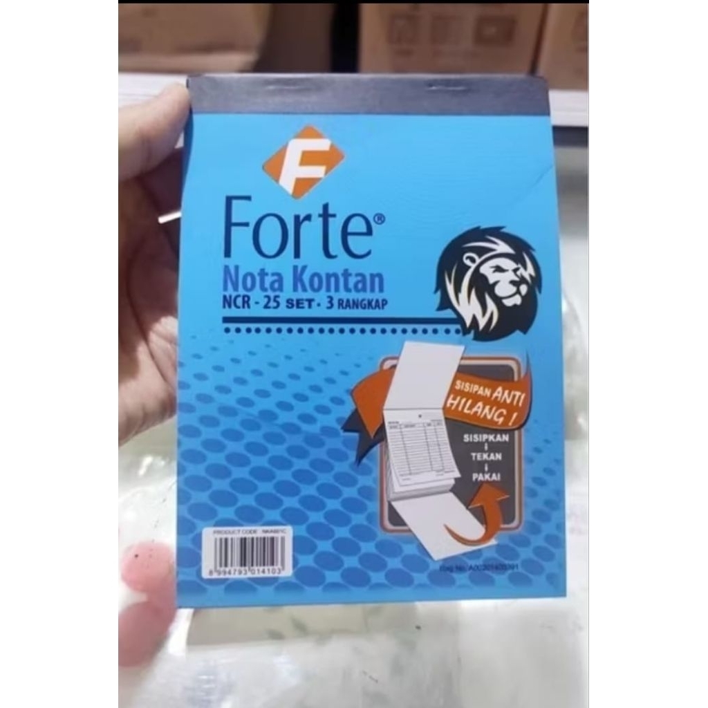 

Buku Nota 3 ply NCR isi 25 set