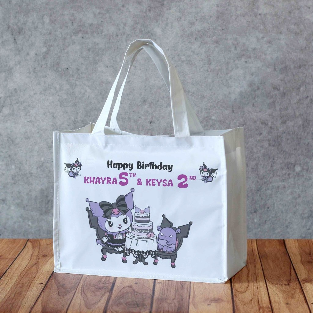 

ANILA BAG TAS POLYESTER BISA CUSTOM DESAIN DAN NAMA MODEL LANDSCAPE