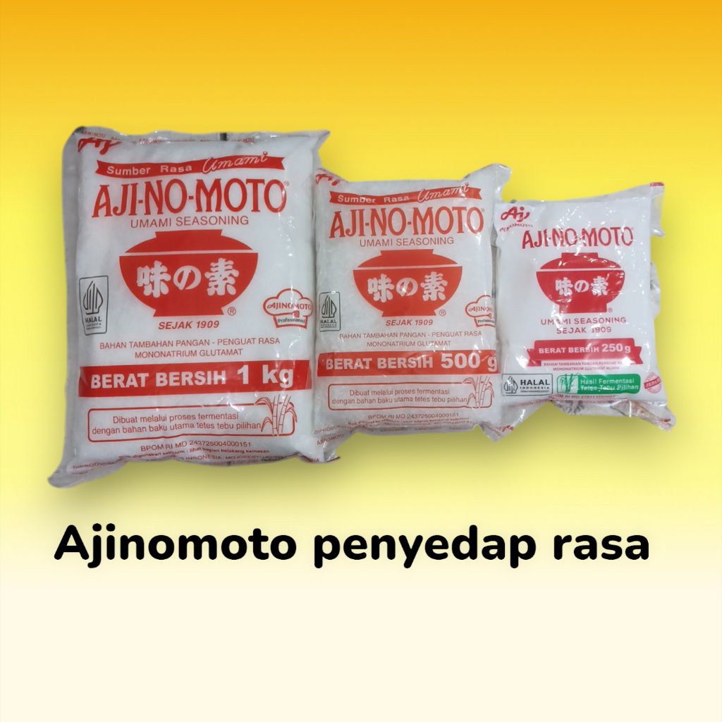 

AJINOMOTO PENYEDAP RASA 1KG, 500G, 250G