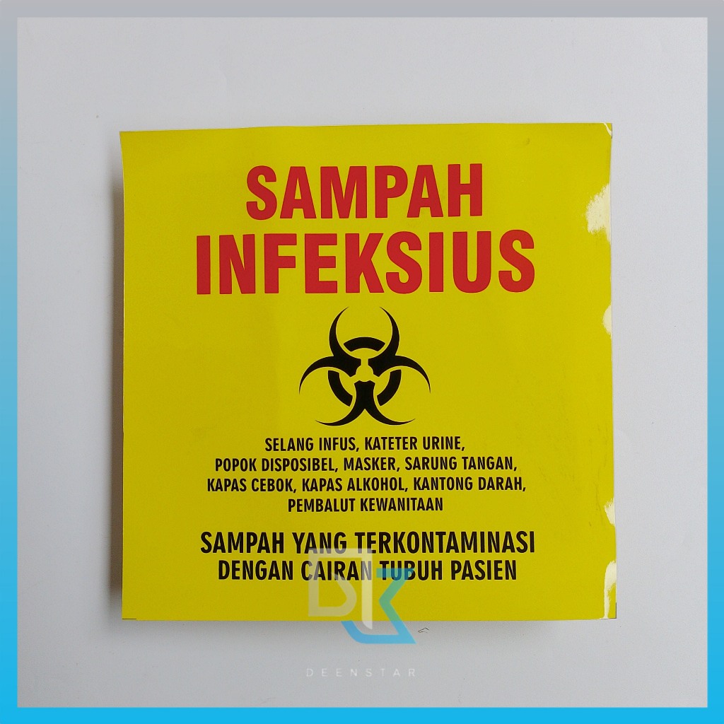 

Stiker Infeksius - B3 - Label Limbah Medis - Stiker Chromo - Stiker Vinyl