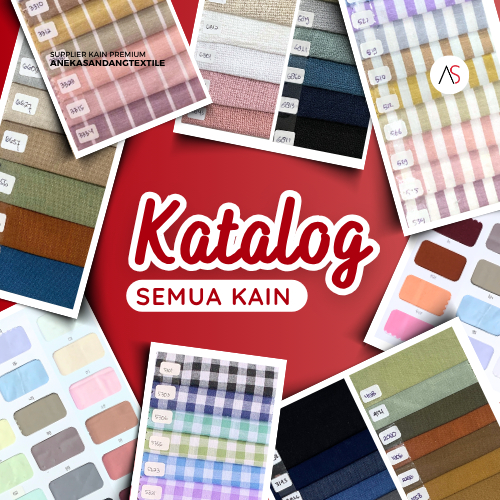 KATALOG KAIN Aneka Sandang Textile bahan KATUN, RAYON, POLIESTER, WOLFIS, TOYOBO