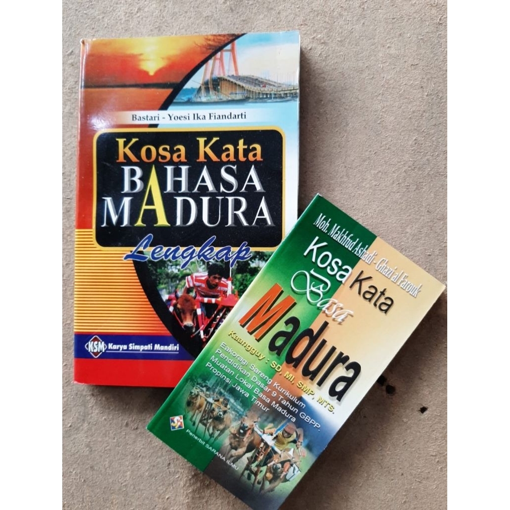 BUKU KAMUS KOSA KATA BAHASA MADURA LENGKAP BESAR DAN KECIL