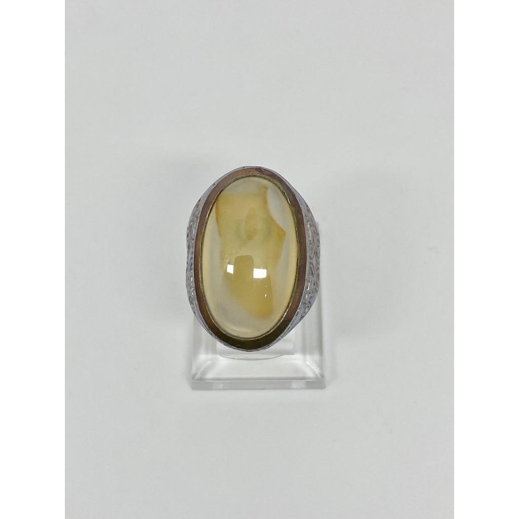 Cincin Batu Akik Mustika Manik Air Bening Natural