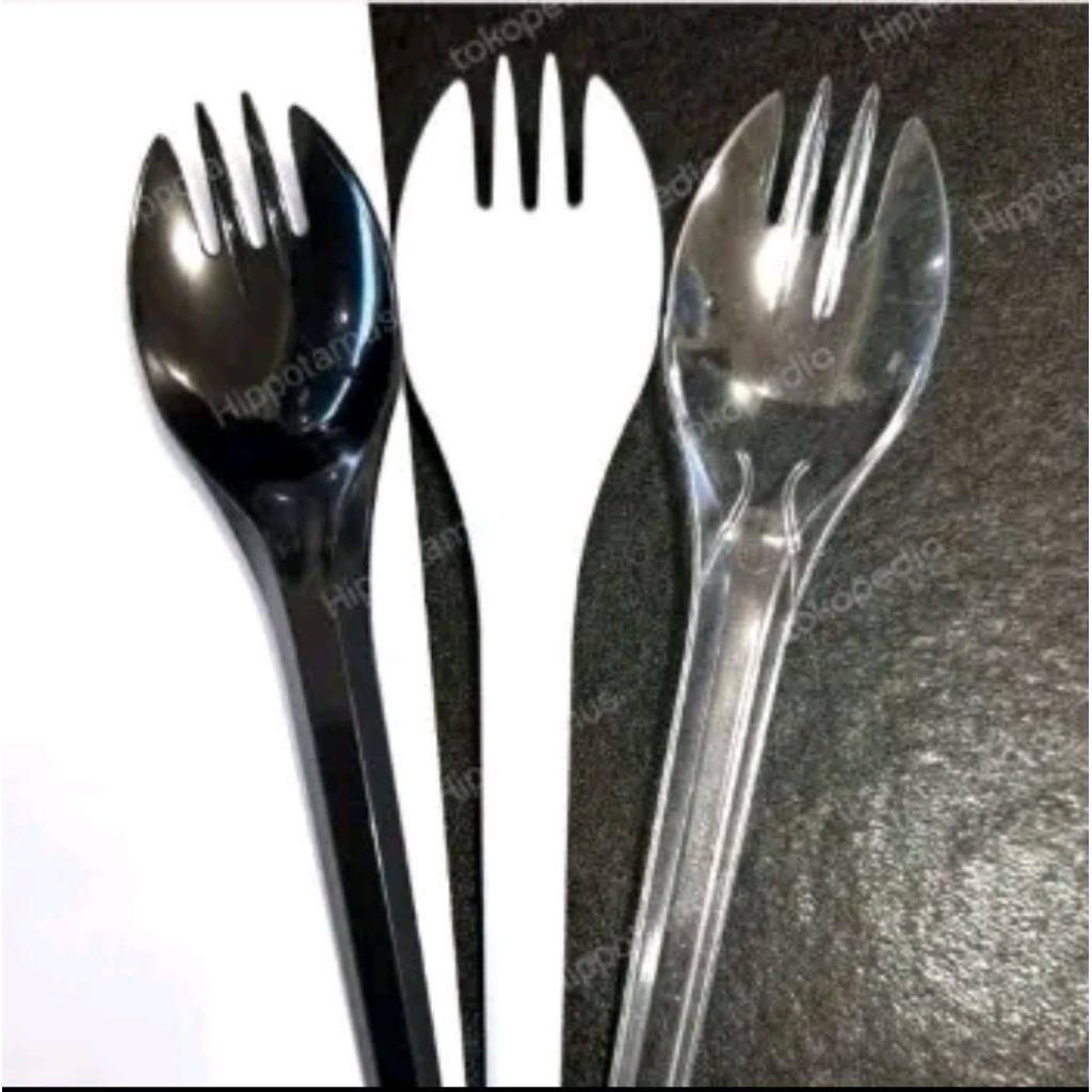 Kemasan Individual Single Set Senpu Sfork Spork Sendok Garpu