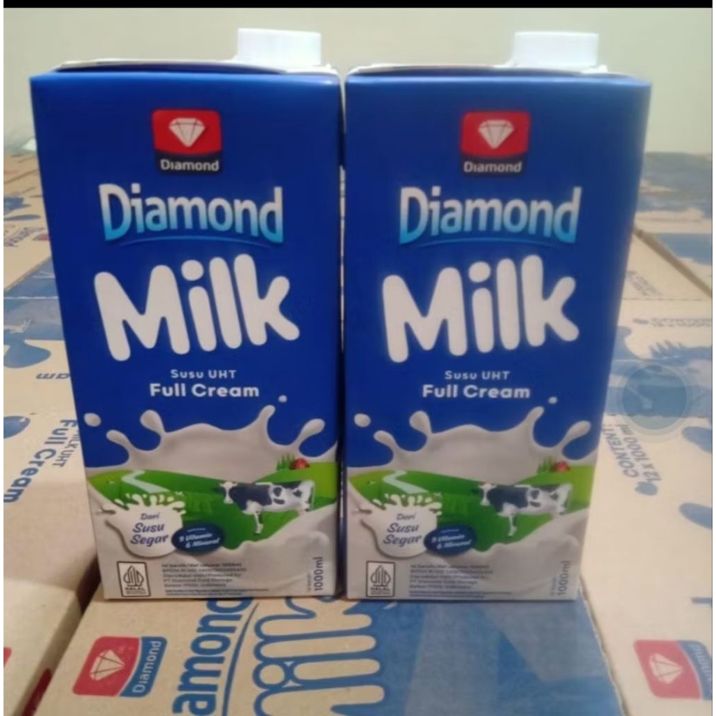 

Susu UHT 1 liter Diamond full cream 1 karton