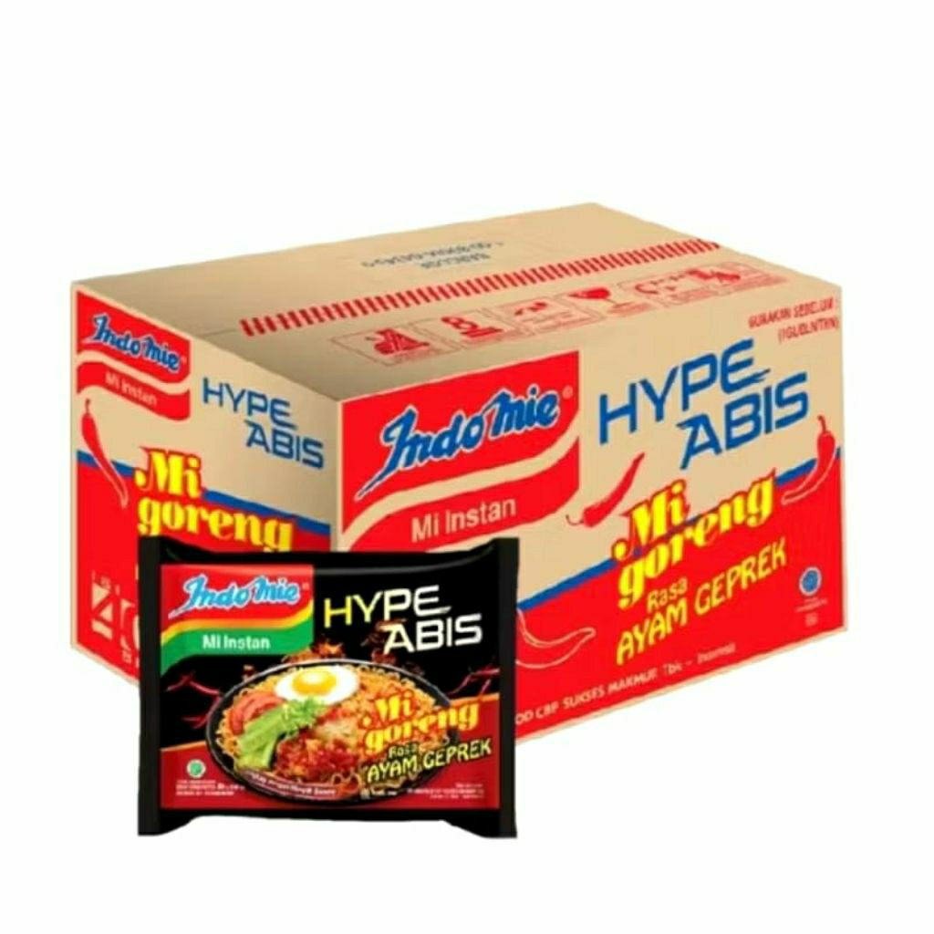 

Indomie mi goreng ayam geprek 1 dus isi 40 bks@85g