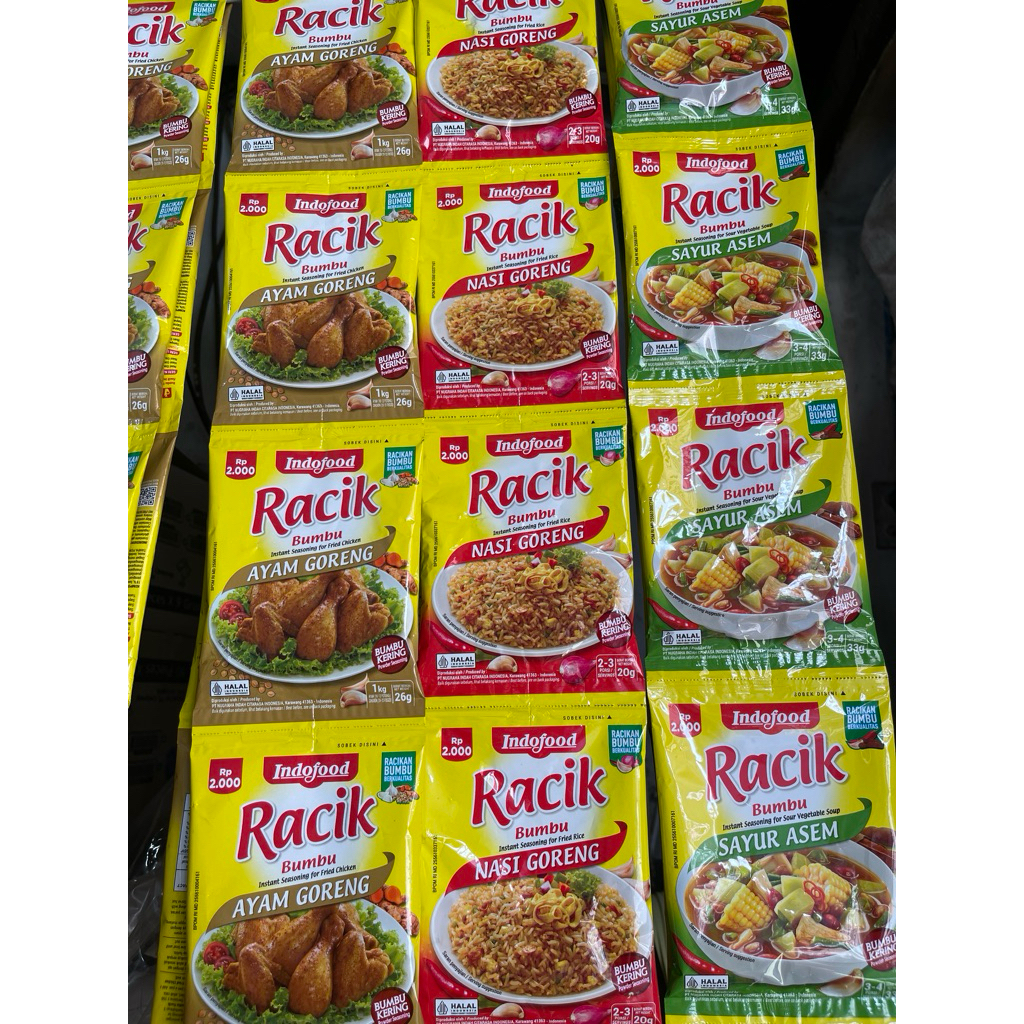 

Racik Indofood Bumbu Instan 1renceng all varian