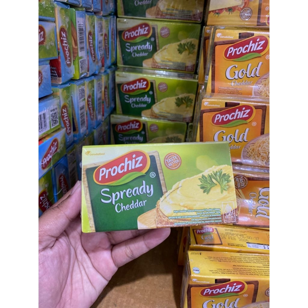

Prochiz Spready Cheddar 160gram