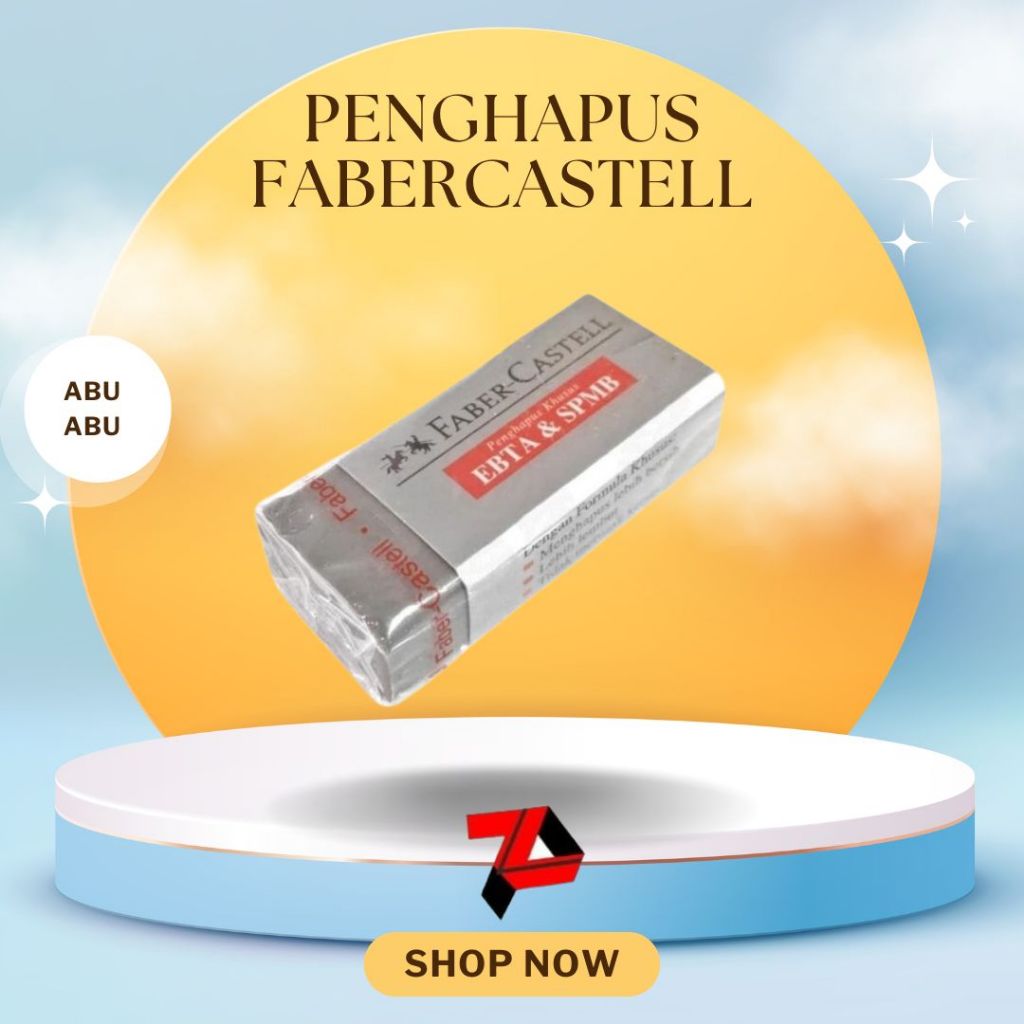 

Penghapus Fabercastell EBTA & SPMB Abu abu PER PCS